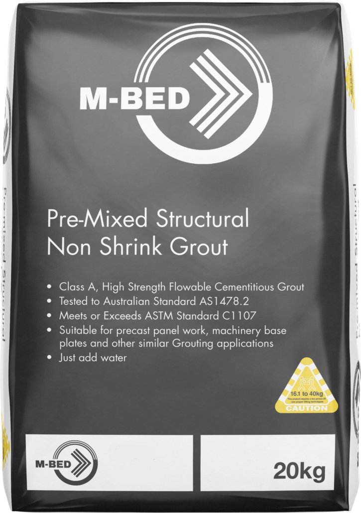 20kg bag M-BED pre-mixed non-shrink grout